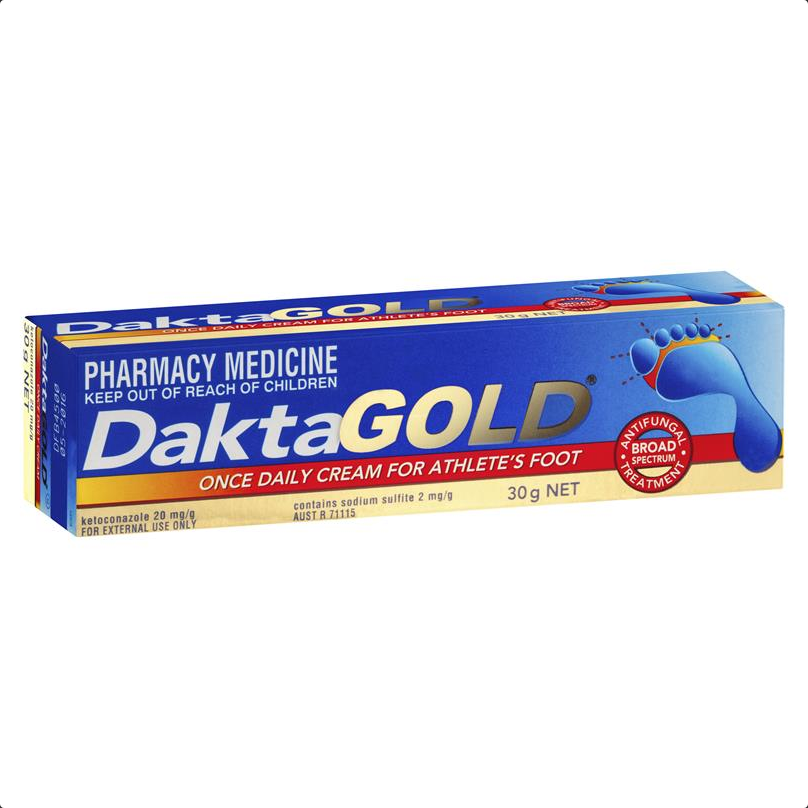 DaktaGold Once Daily Cream for Athlete's Foot 30g (Limit ONE per Order)