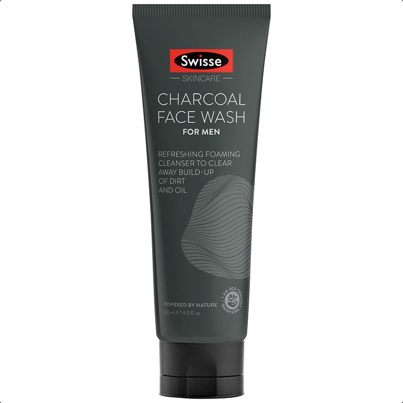 SWISSE Skincare Charcoal Face Wash For Men 120ml