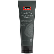 Load image into Gallery viewer, SWISSE Skincare Charcoal Face Wash For Men 120ml