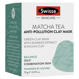 Swisse Skincare Matcha Tea Anti Pollution Clay Mask 70g