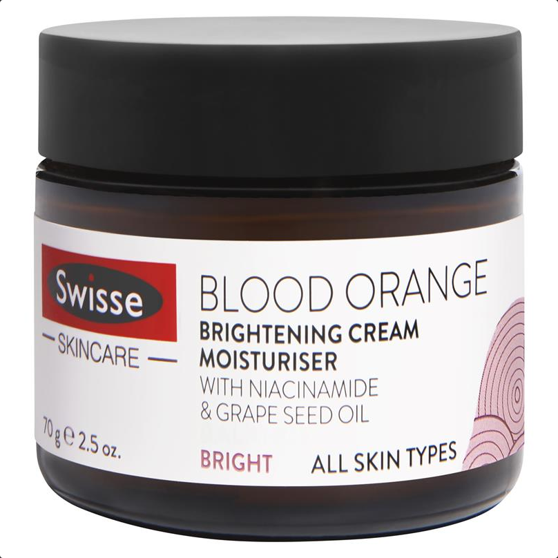 Swisse Skincare Blood Orange Brightening Cream Moisturiser 50mL