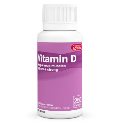 Pharmacy Action Vitamin D 1000IU 2 x 250 Capsules - Special Bundle