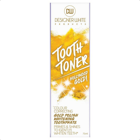 Designer White Toothpaste Tooth Toner Gold 75ml