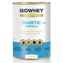 Load image into Gallery viewer, IsoWhey Clinical Nutrition Diabetic Formula Vanilla 640g