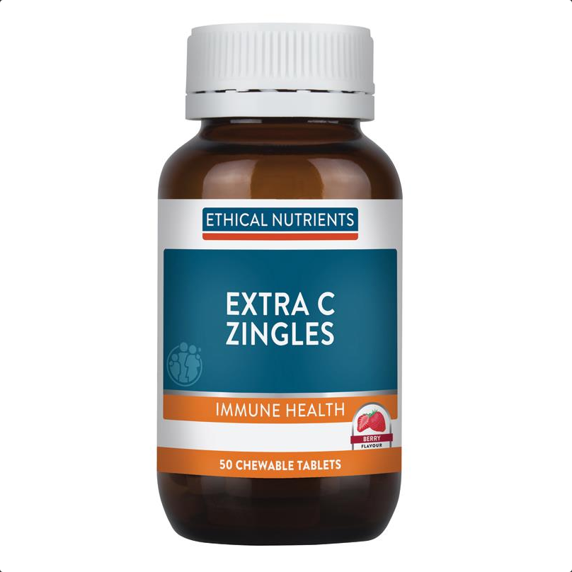 Ethical Nutrients Extra C Zingles Berry 50 Tablets
