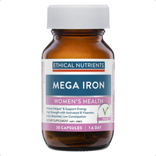 Load image into Gallery viewer, Ethical Nutrients Mega Iron with Activated B Vitamins 30 Capsules