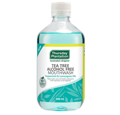 Thursday Plantation Tea Tree Alcohol Free Lemon Grass & Peppermint Mouthwash 500mL