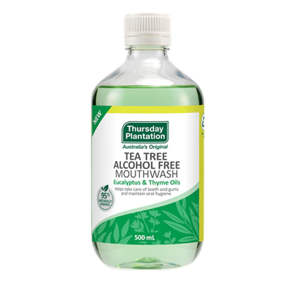 Thursday Plantation Tea Tree Alcohol Free Eucalyptus & Thyme Mouthwash 500mL
