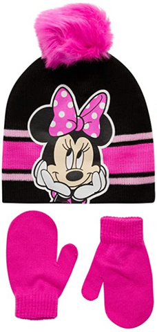 Disney Little Girls Hat and Glove Set