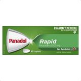 Panadol Rapid Paracetamol 500mg Pain Relief 40 Caplets ( Limit 1 per customer )