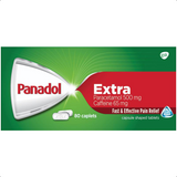 Panadol Extra with Optizorb Paracetamol 500mg Pain Relief 80 Caplets