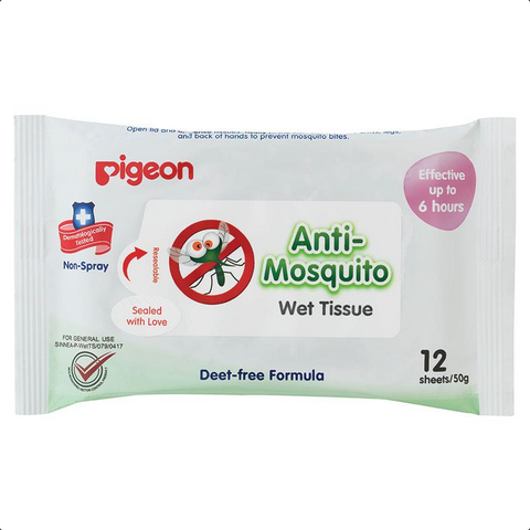 Pigeon Anti Mosquito Wipes 12 Pack (Ships June)