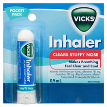 Load image into Gallery viewer, Vicks Nasal Spray Decongestant Inhaler 0.5mL