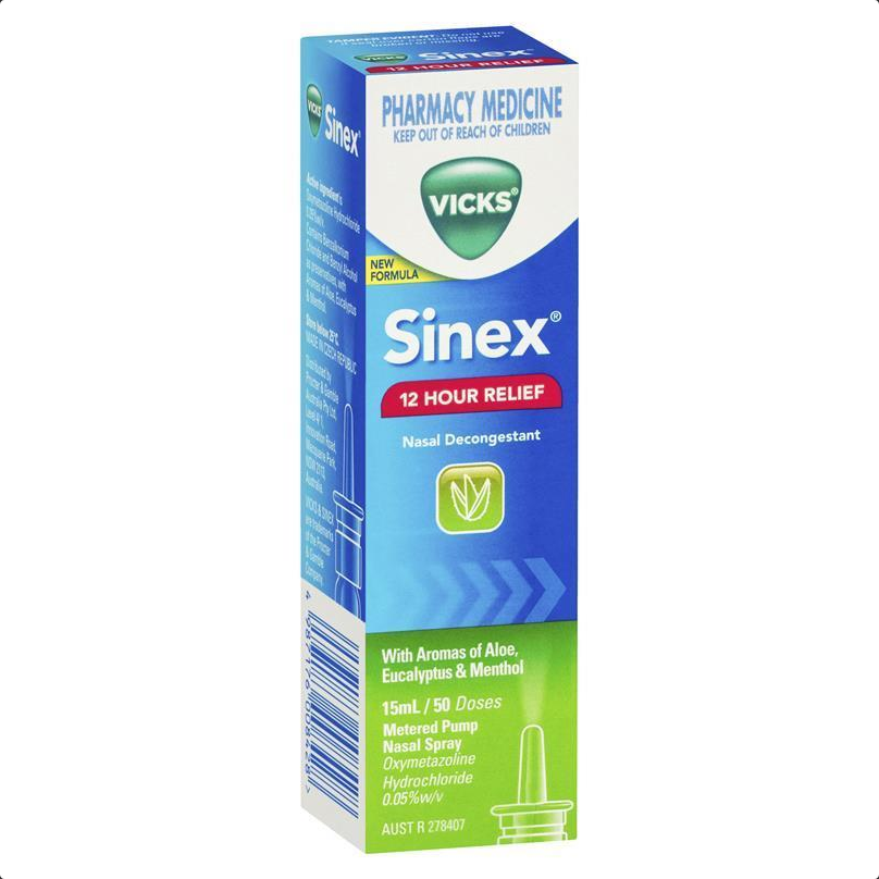 Vicks Sinex Aloe Nasal Spray 15mL