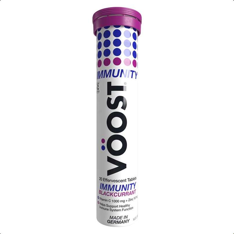 VOOST Immunity Blackcurrant Effervescent Tablets 20 Tablets
