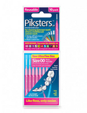 Load image into Gallery viewer, Piksters Interdental Brushes Size 00 Pink 10 Pack