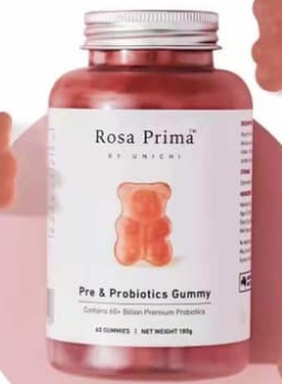 Unichi Rosa Prima Pre & Probiotics Gummy 60 Gummies