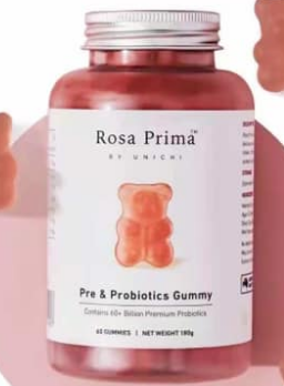 Unichi Rosa Prima Pre & Probiotics Gummy 2 x 60 Gummies Twin Pack