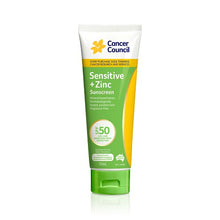 Load image into Gallery viewer, Cancer Council Sensitive + Zinc SPF50 2HR Water Resistance 75mL