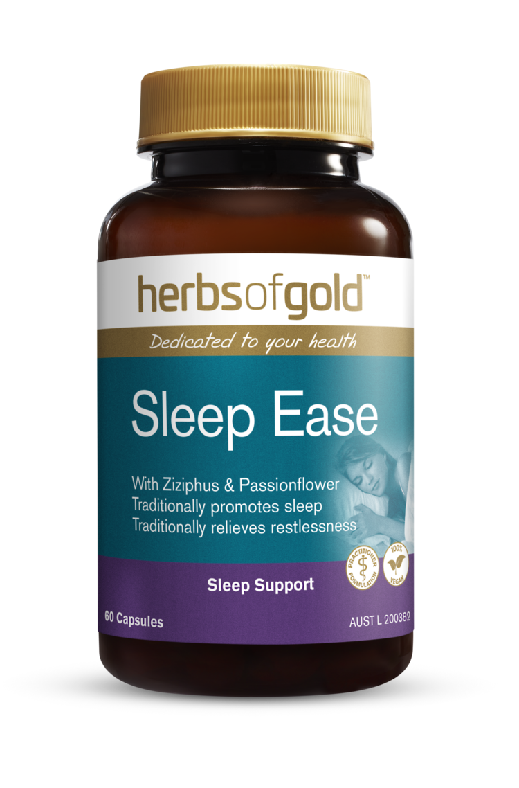 Herbs of Gold Sleep Ease 60 Vegetarian Capsules