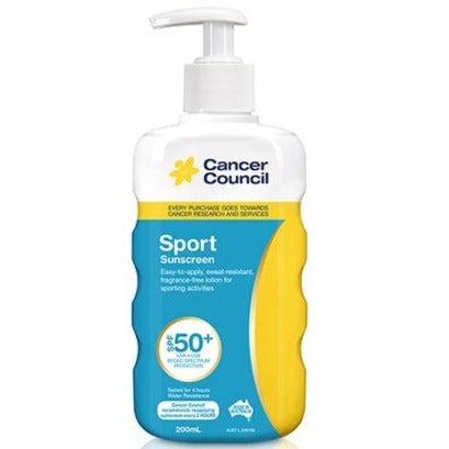 Cancer Council Sport Pump SPF50+  (24) 200ml