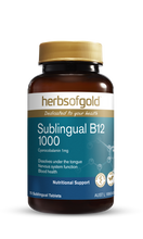 Load image into Gallery viewer, Herbs of Gold Sublingual B12 1000 75 Tablets
