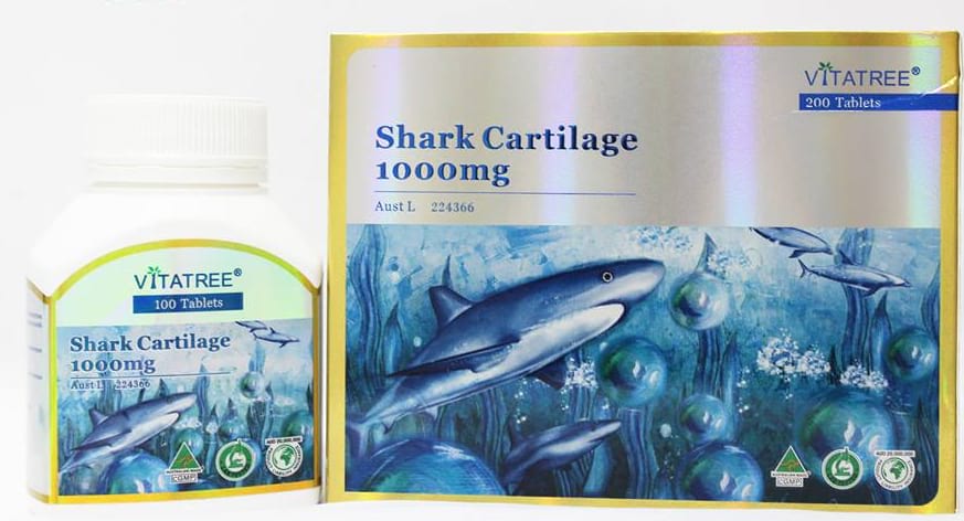 VITATREE Shark Cartilage 1000mg Pack of 2 x 100 Tablets