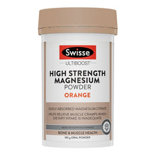 Load image into Gallery viewer, SWISSE Ultiboost High Strength Magnesium Powder Orange 180G