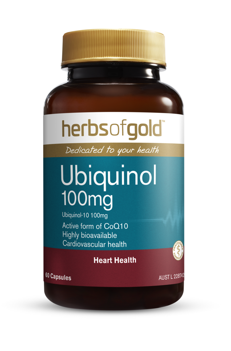 Herbs of Gold Ubiquinol 100mg 60 Capsules