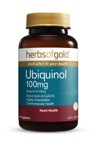 Herbs of Gold Ubiquinol 100mg 60 Capsules