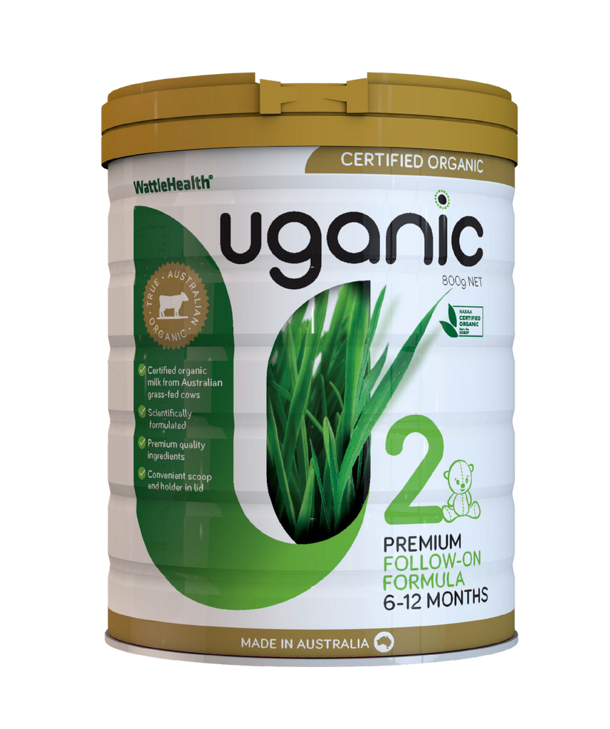 Uganic Certified Organic Stage 2 Follow On Formula 6-12 Months 800g