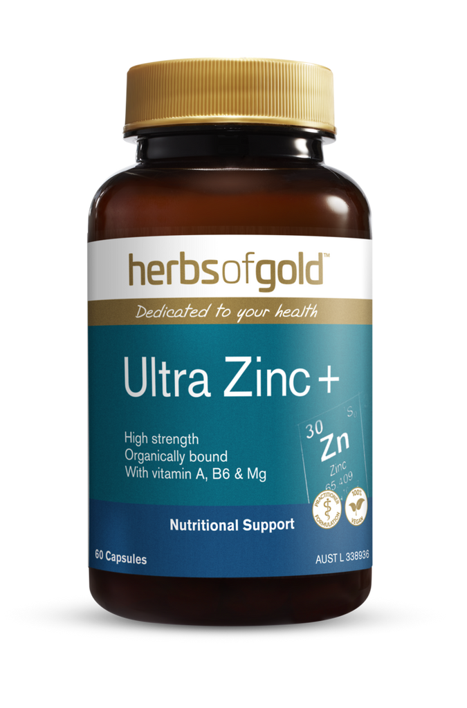 Herbs of Gold Ultra Zinc + 60 Vegetarian Capsules