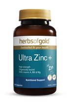 Load image into Gallery viewer, Herbs of Gold Ultra Zinc + 60 Vegetarian Capsules