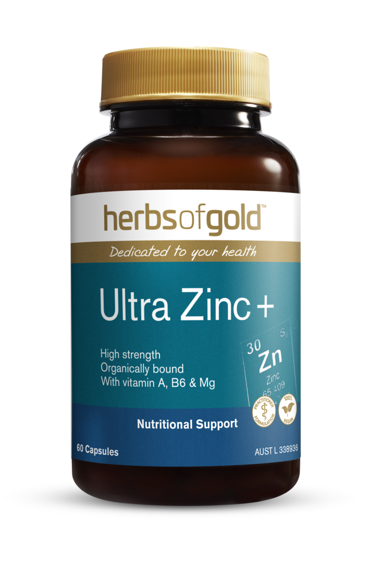 Herbs of Gold Ultra Zinc + 60 Vegetarian Capsules
