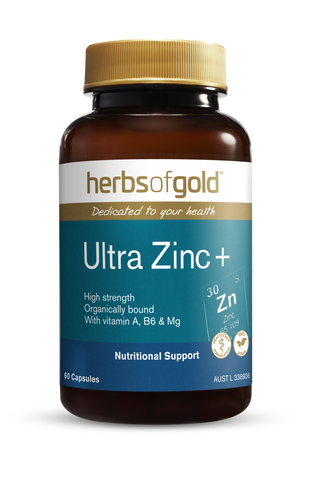 Herbs of Gold Ultra Zinc + 60 Vegetarian Capsules