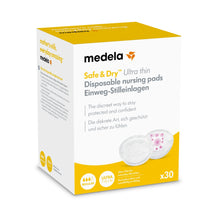 Load image into Gallery viewer, Medela Safe &amp; Dry Ultra Thin (Pack of 30)