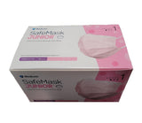 Face Mask - Medicom Safe Mask Junior 6 - 12 Years Level 1 Pink - 50 Pack