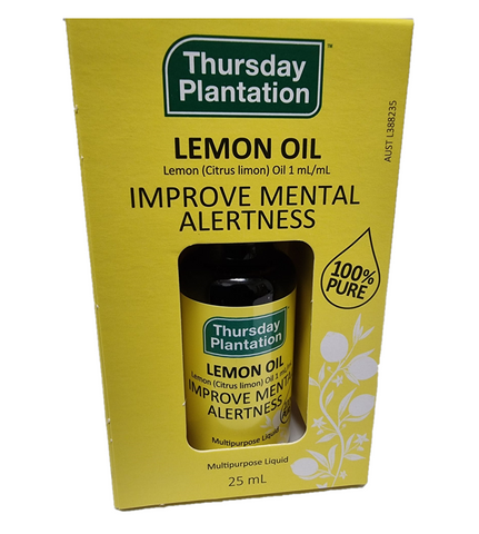 Thursday Plantation Lemon Oil Improve Mental Alertness 100% Pure 25mL