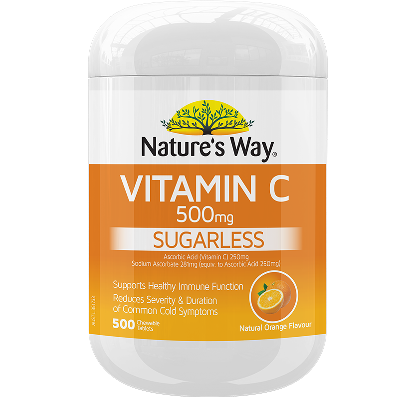 Nature’s Way Sugarless Vitamin C 500mg 500 Tablets