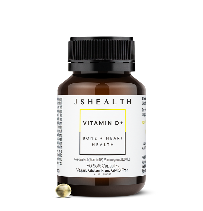 JSHEALTH Vitamin D + Bone + Heart Health 60 Capsules