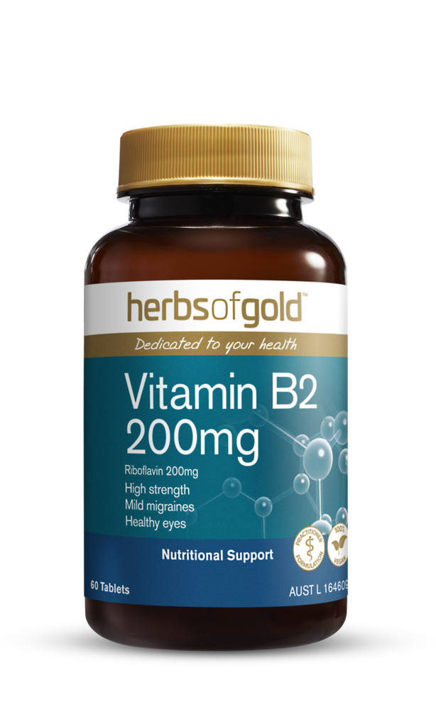 Herbs of Gold Vitamin B2 200mg 60 Tablets