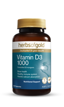 Load image into Gallery viewer, Herbs of Gold Vitamin D3 1000 120 Vegetarian Capsules
