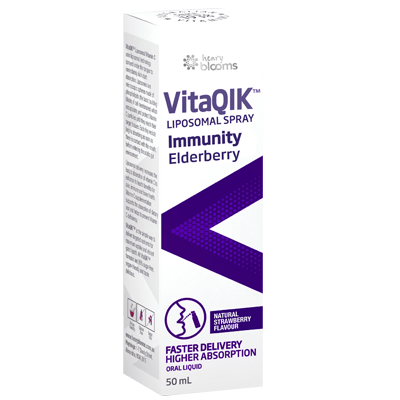 Henry Blooms VitaQIK Liposomal Immunity with Elderberry 50mL