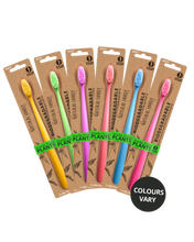 Load image into Gallery viewer, The Natural Family Co Bio Toothbrush Single - Neon (Assorted)