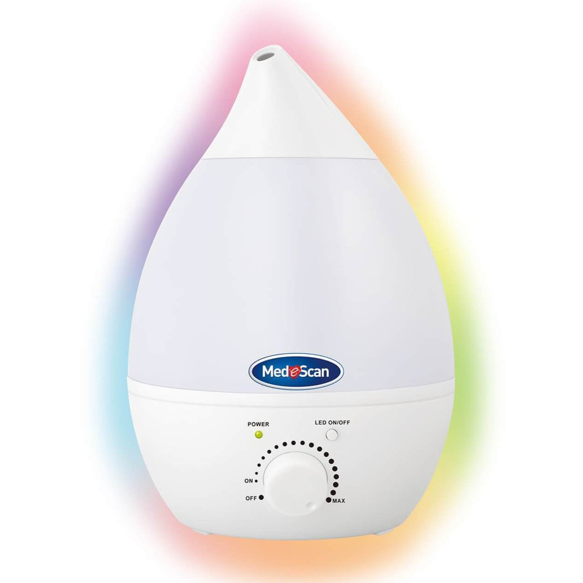 Medescan Rainbow Mist Ultrasonic Cool Mist Humidifier