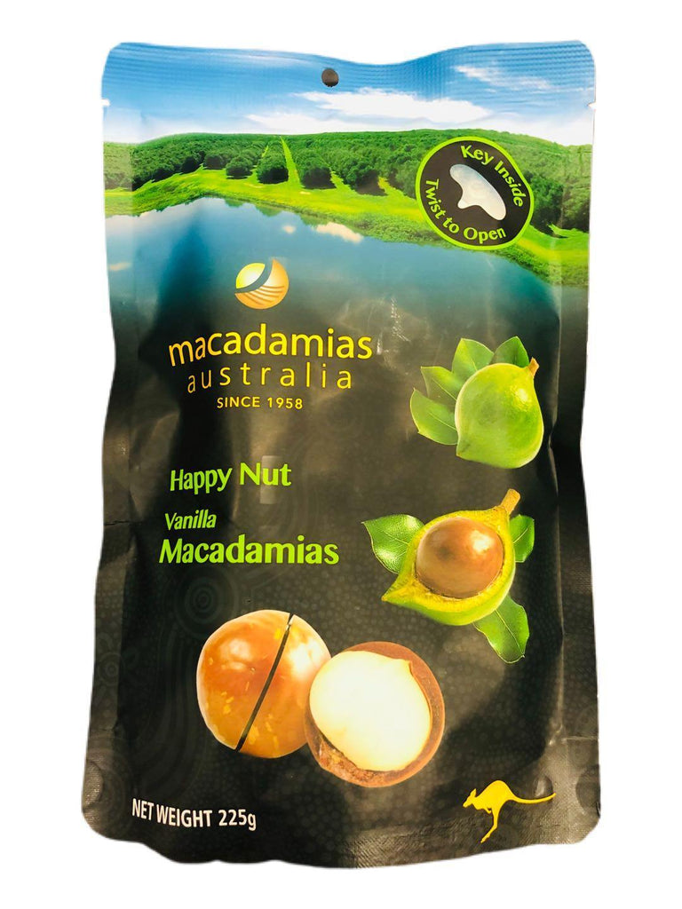 Macadamias Australia Happy Nut Vanilla Macadamias 225g