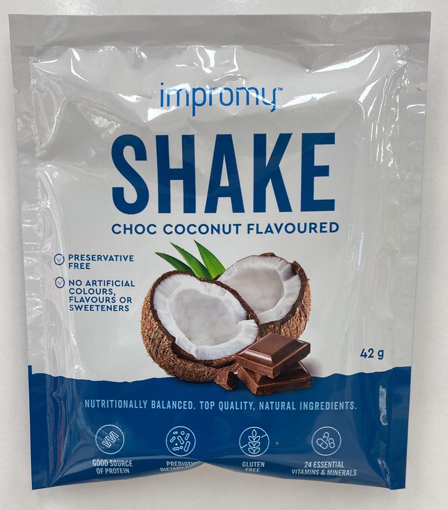 Impromy Shake Choc Coconut 42g Sachet - Membership Number Required