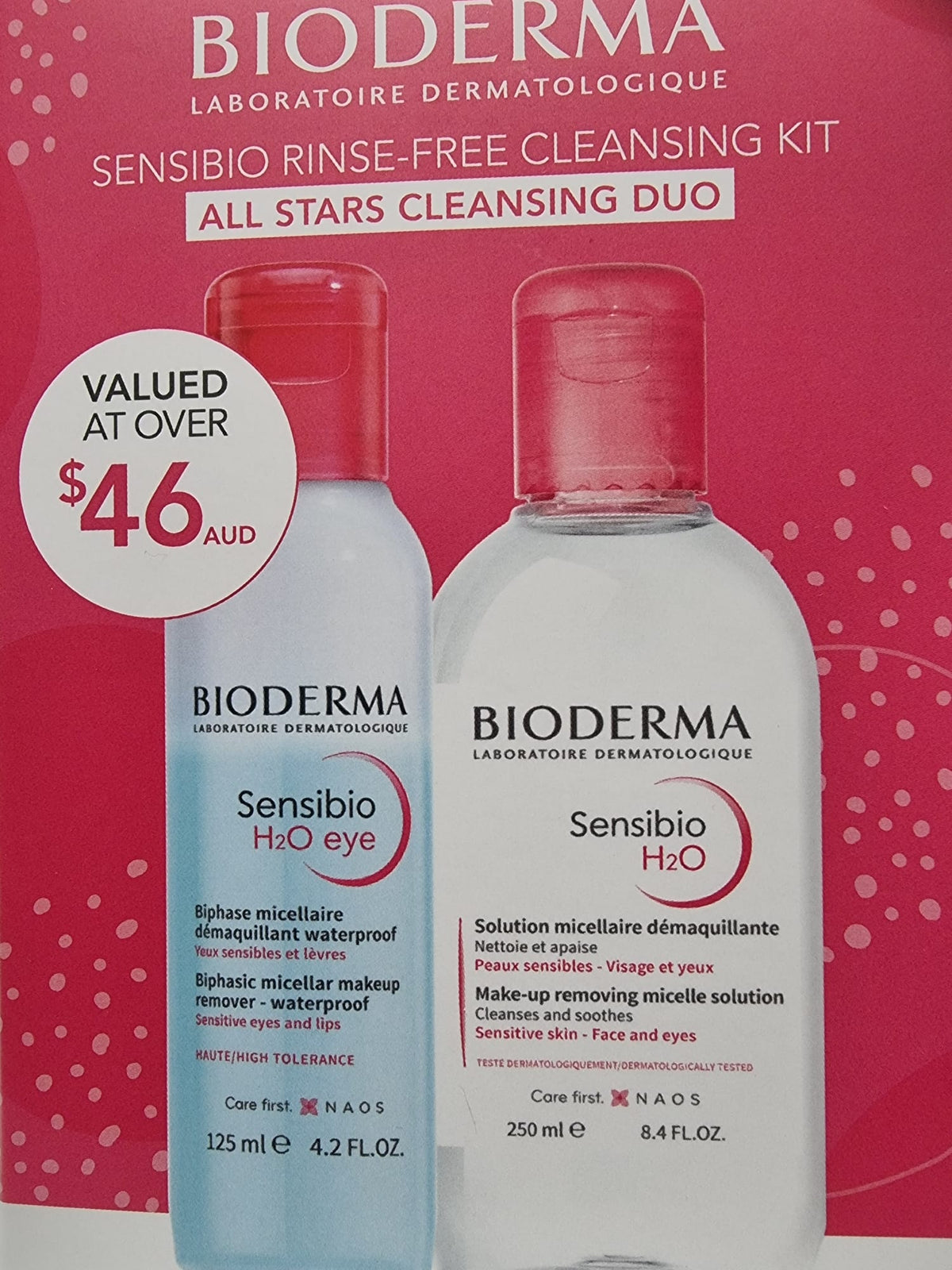 Bioderma Sensibio Rinse-Free Cleansing Kit