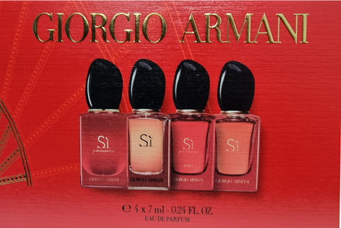 Giorgio Armani SI Mini Eau De Parfum 4 x 7mL Set