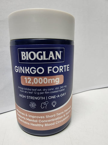 Bioglan Ginkgo Forte 12000mg 60 Tablets
